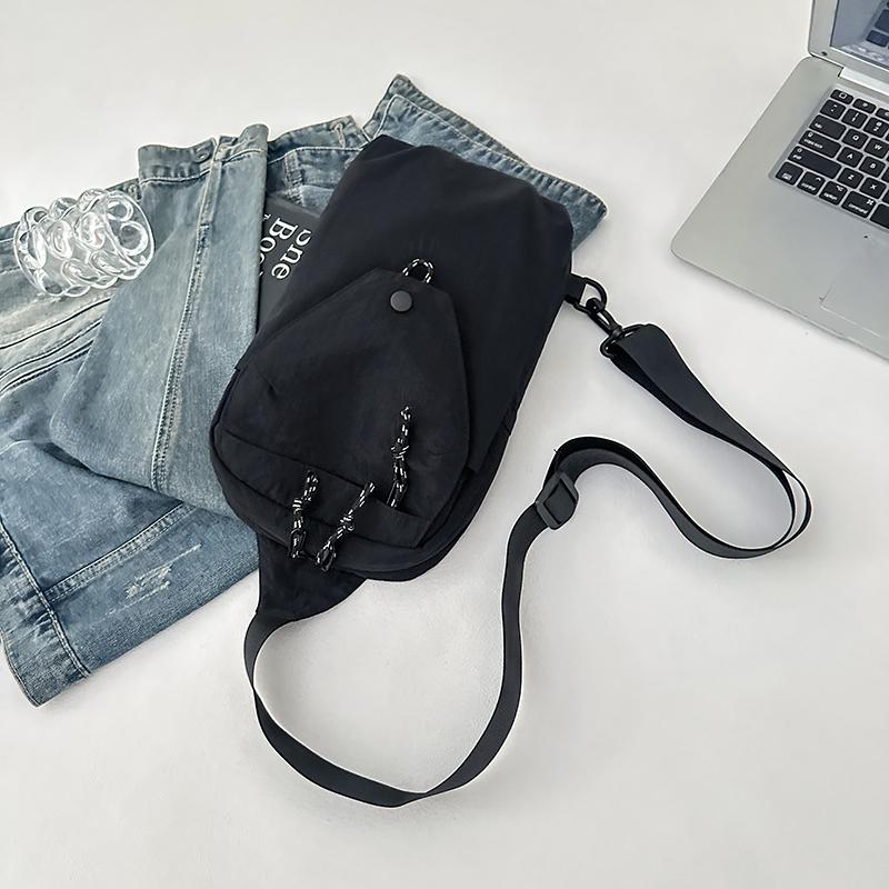 New Casual Unisex Chest Bag Multi-Layer Outdoor Travel Multi-Functional Single-Shoulder Small Phone Bag