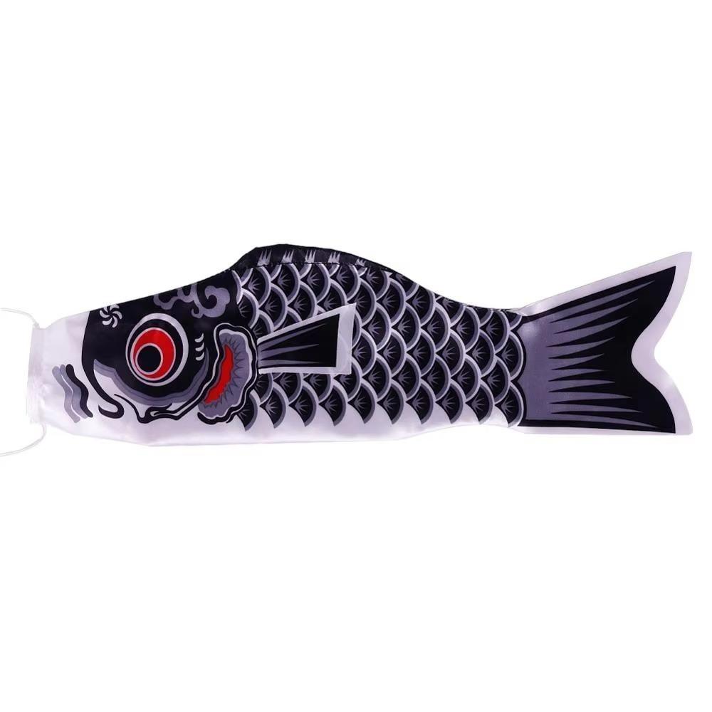 New Japanese Carp Streamer Fish Flag 40/70/100cm Wind Chimes Koinobori Kite Colorful Plastic Flying Yard Hanging Decor