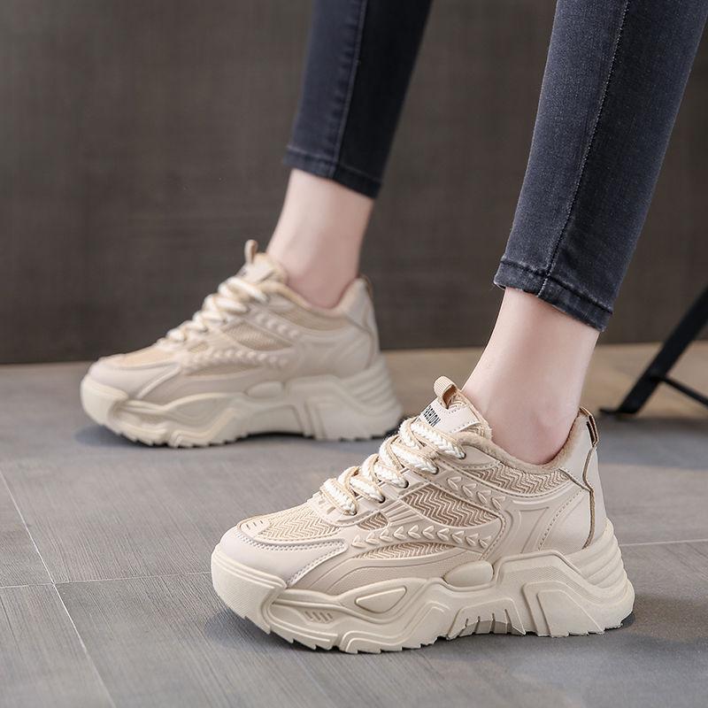 Fashion Sports Sneakers Ladies Footwear Athletic High On Platform Mesh Breathable Women's Dad Shoes Original Fashion 2024 New Arrival A