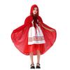 Halloween Kinderkostüm Rotkäppchen Umhang Umhang Weihnachtsshow Kinderkleidung Ländliches Weihnachtsmann Kleid