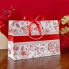 Floral Gift Bag, Colorful Paper Bag, Light Luxury, Packaging Bag, Comes with Ribbon, Festival Gift, Gift Bag, Clothing Handbag