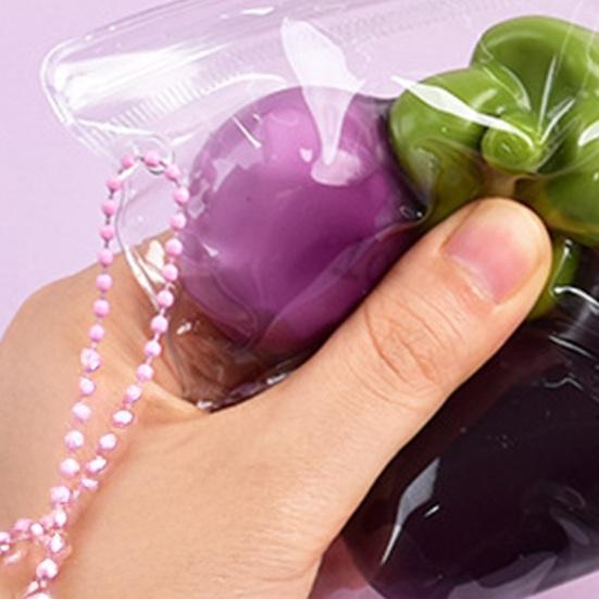 1/3Pcs Simulated Mangosteen Squeeze Toy Slow Rising Anxiety Stress Relief Fruit Fidget Toy Portable Stress Ball Sensory Toy