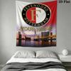 Custom Name Feyenoord Wall Tapestry Aesthetic Wall Hanging Printed Fabric Blanket Decorative Tapestries for Bedroom Living Room Home Decor