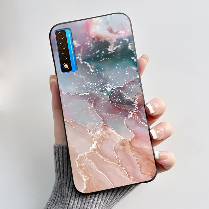 Case For TCL 20S 20L 20L+ 20 Pro 5G Luxury Cute Love Rabbit Funny Black Soft Silicone Phone Case For TCL20 20Pro 5G Back Cover