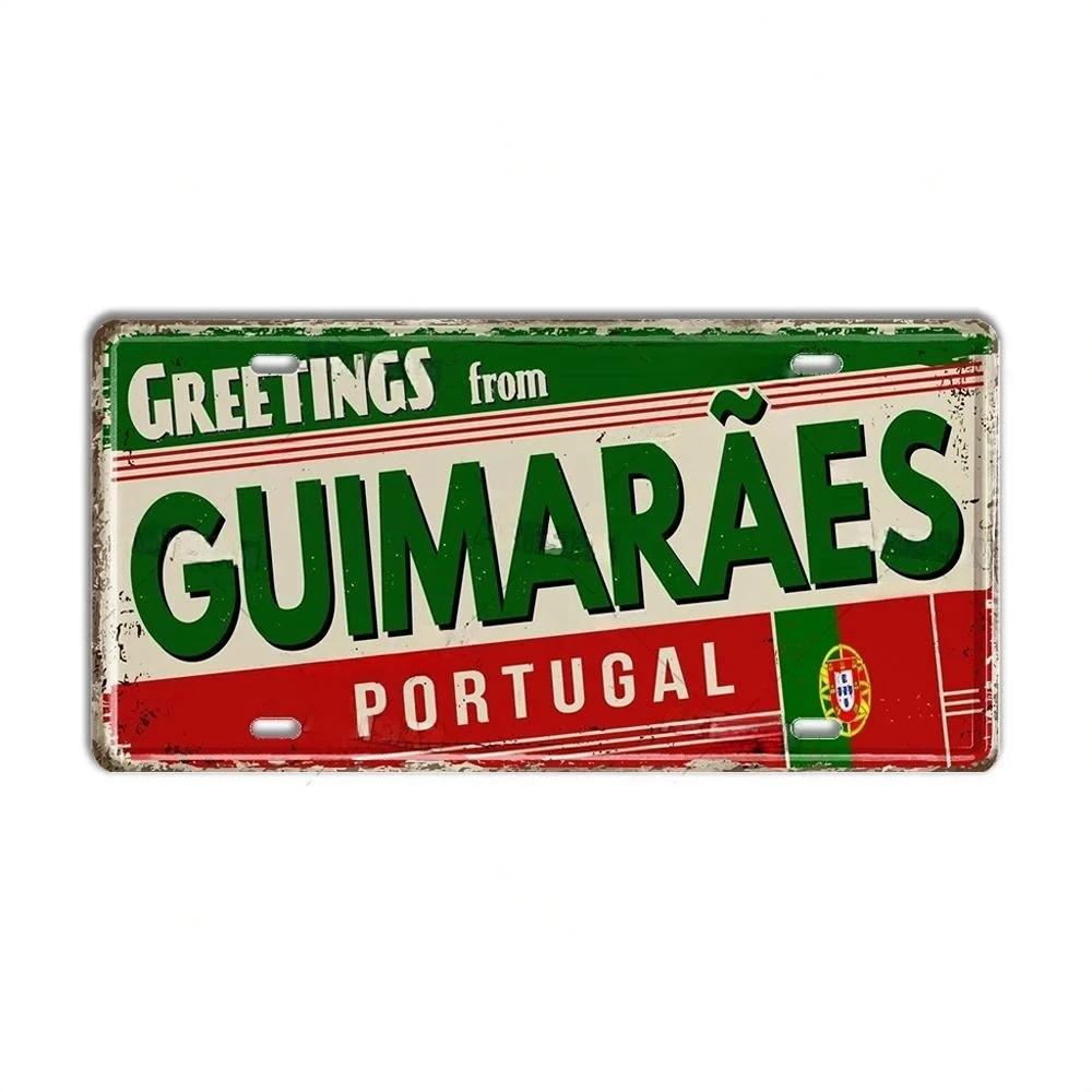 Türkei Portugal Nummernschild Metallschild Portugal Wahrzeichen Stadtstaat Dekorative Plakette Garage Club Man Cave Bar Pub Wanddekoration