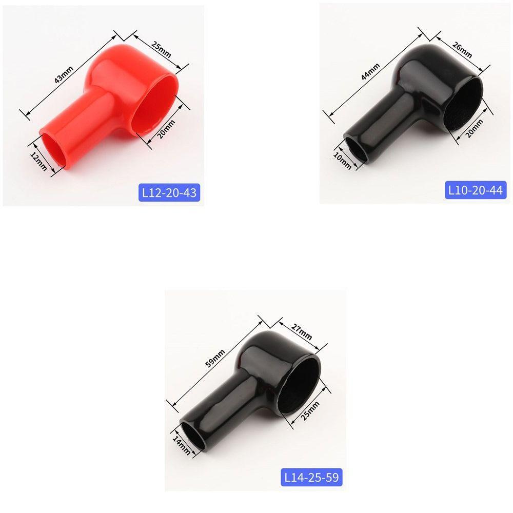 Soft Battery Terminal Insulating Cap Durable Car Accessories Clamping Column Protective Sleeve Positive and Negative Pole