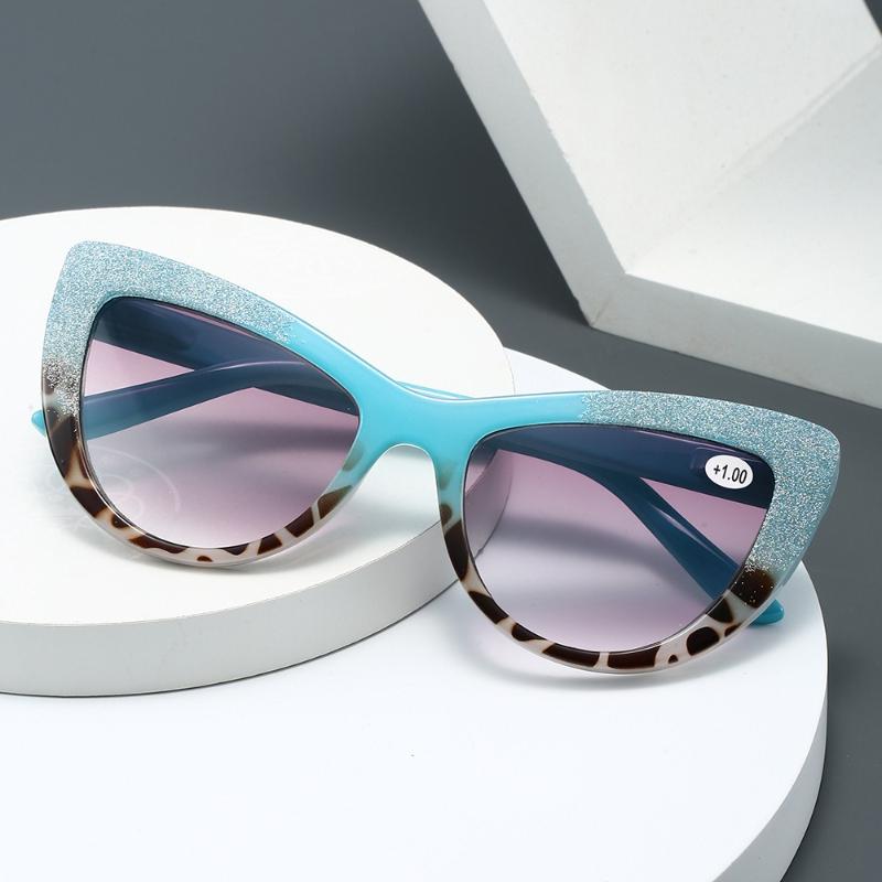 Neue High-End Cat-Eye Alterssichtbrille Mode Schmetterlingsförmige Sonnenbrille Ultraleichte Hochauflösende Brille Dioptrien bis +4,0