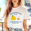 Casual Style Harajuku Cute Printed Women's Fruit Lemon Pattern Top Short Sleeved T-Shirt Women's Casual Clothing Regular T-Shirt