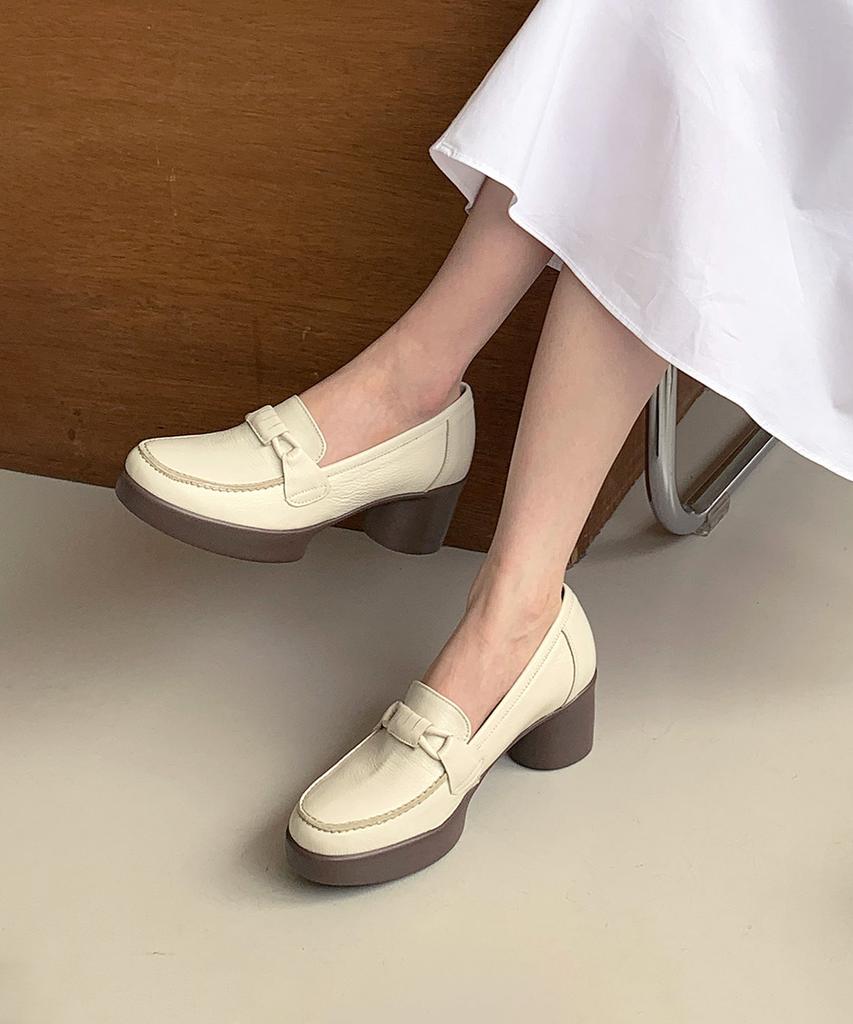Gisse Genuine Leather Mond Platform Shoes Gis-43280 (B Type)