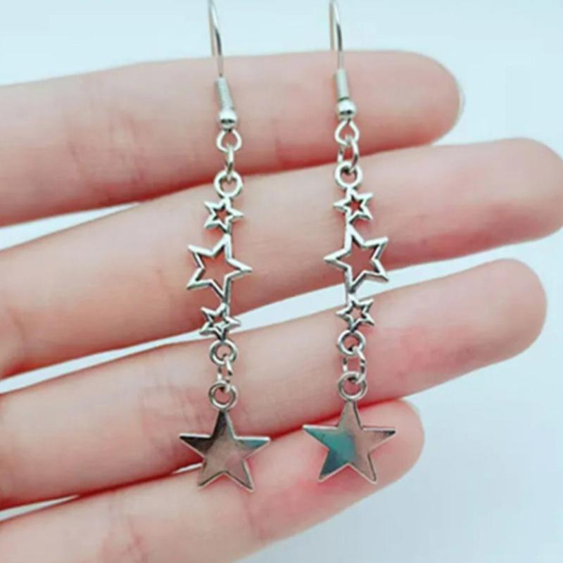 Y2K Sterren Oorbellen Ster Godin Ketting Sterren Cadeaus Moderne Sterren Bedel Oorbellen Hangende Oorbellen