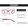 High-Quality Oversized Cat-Eye Presbyopia Glasses Diamond-Embedded PC-Frame Minimalist Versatile Reading Glasses for Women