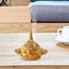 Metal Burner Home Decor Fragrance Furnace Table Centerpiece Censer Holder for Office, Teahouse, Yoga