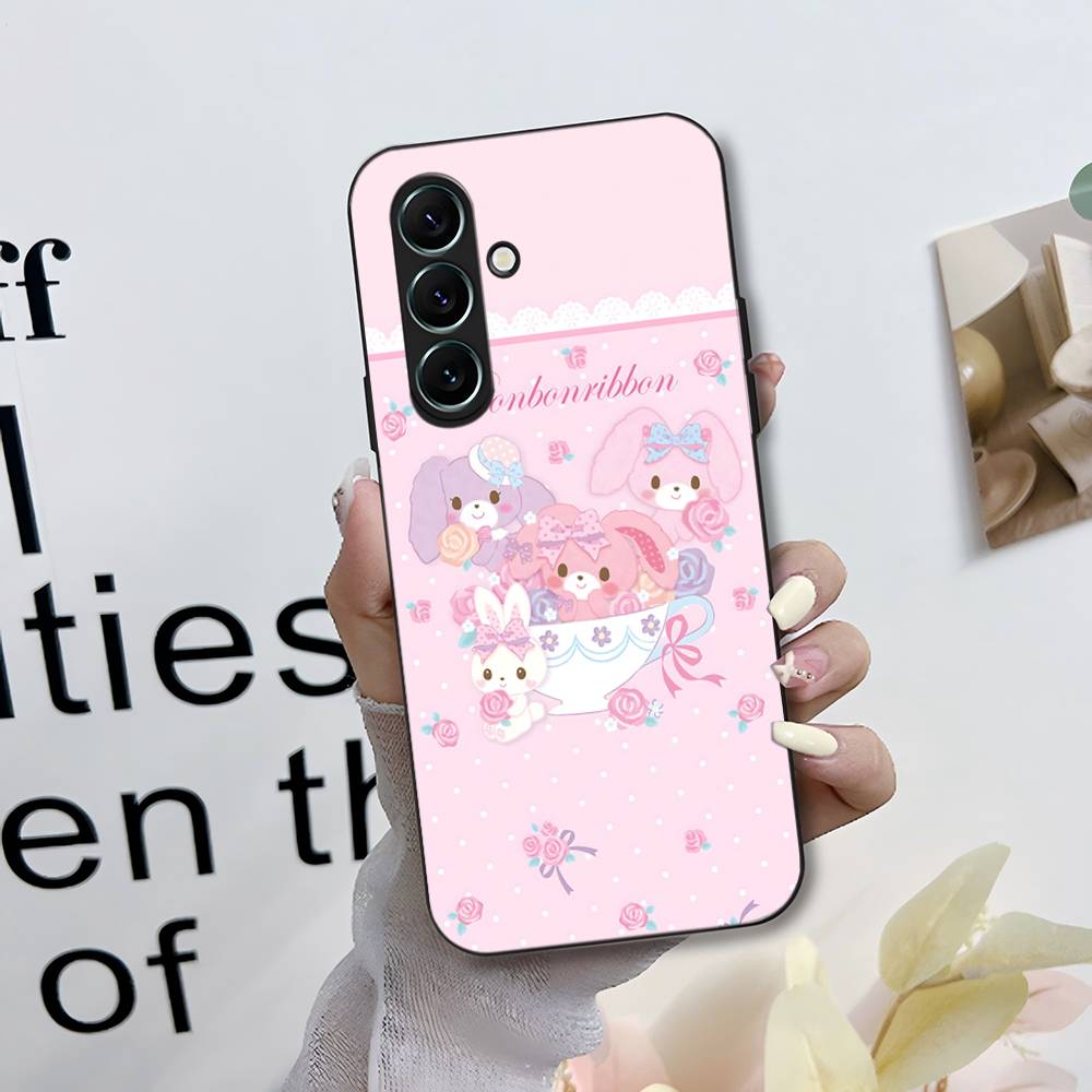 Cute Cartoon Bonbonribbon Phone Case For Samsung S 24 Fe 25 Ultra Plus 20 Lite 21 30 22 23 24 22 Ultra 5G Fundas