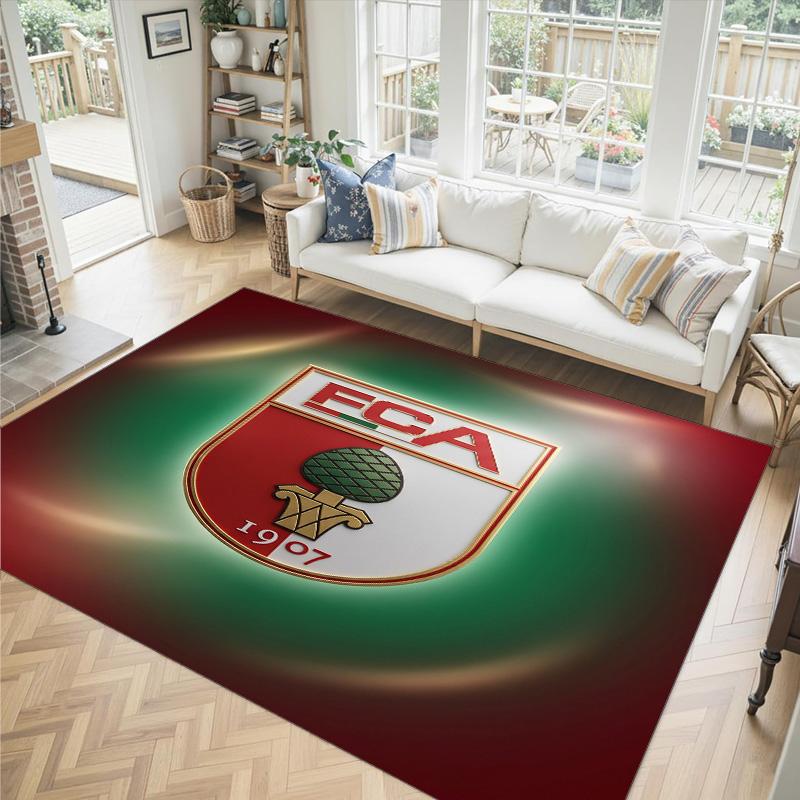 FC Augsbourg FC Design Tapis Velours Cristal Douillet Non ?Tapis imprimé antidérapant pour chambre, salon, entrée