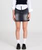 Jupe Courte en Jean Noir Vintage Beoteuneob