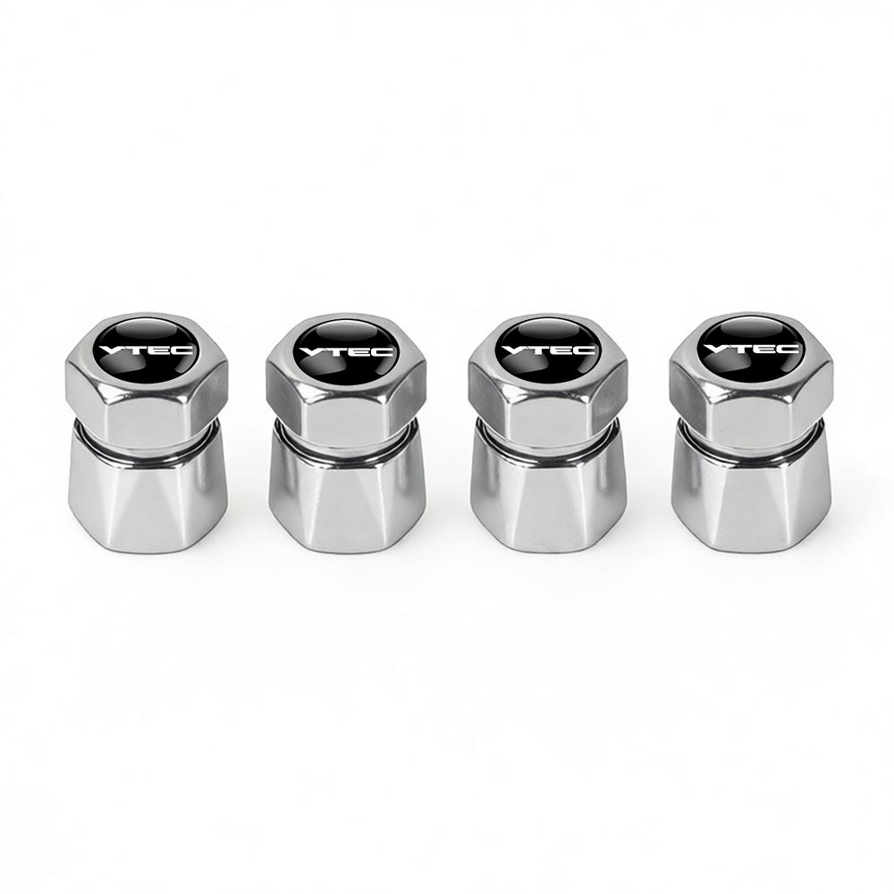 4Pcs Aluminum Car Tire Valve Caps Diamond Tyre Valve Airtight Cover Waterproof Dust For Honda City Odyssey CIVIC CRV Automobiles