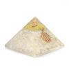 Original Clear Quartz Pyramid - Crystal White Pyramid for Reiki Healing, Mental Clarity,Boosting Memory Power, Increase Mental Stability