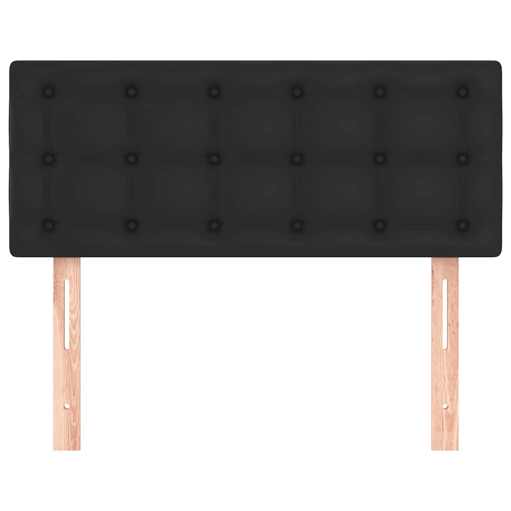 vidaXL Kopfteil Schwarz 80x5x78/88 cm Kunstleder