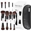 DailyQueen 30PCS High Quality GOAT Natural Hair PROFESSIONAL Pink White Black Makeup Brush Set Private Label Make Up Foundation