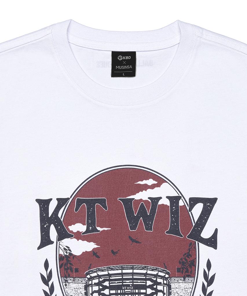 Hangugyaguwiwonhoe Musinsa X Kbo Ballpark Ver.2 Short Sleeve T-Shirt White [Suwon Kt Wiz]