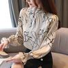 Chiffon Shirt Blouse Design Sense Niche French Blouse Western Style Long-sleeved Temperament Small Shirt Spring, Summer and Autumn