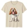 Dogs Animal Dog Puppy Pet Happy Natural Colour Unisex Adult T-Shirt Gift Tee