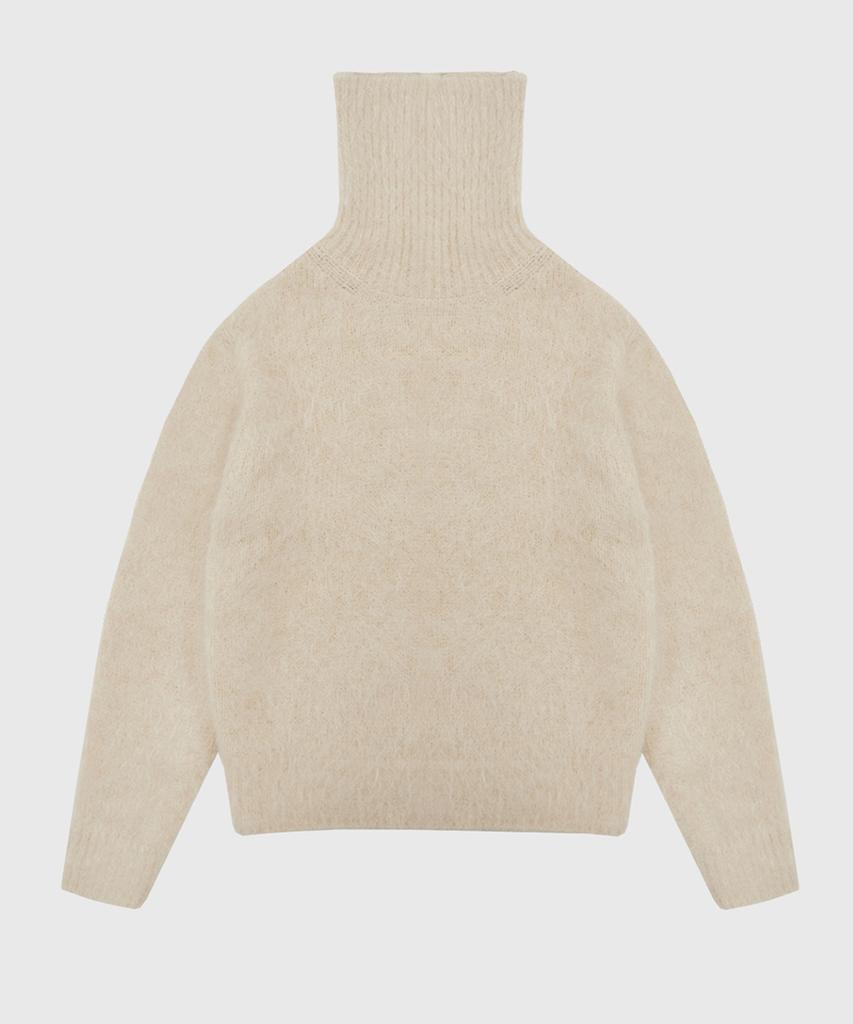 Kwinseulaebis Hairy Alpaca Warm Turtle-Neck Knit