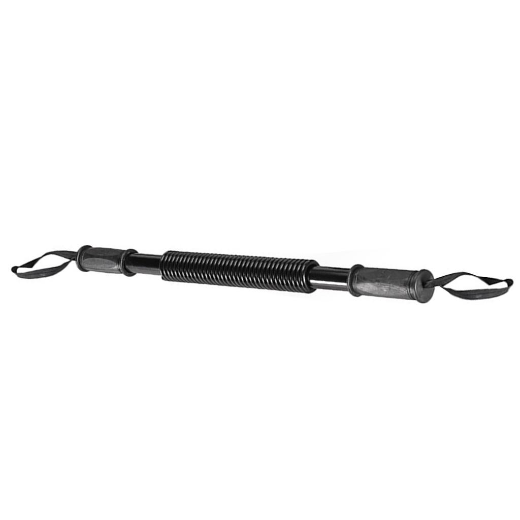 Power Twister Bar Uhlíková oceľ Klasická čierna Odpor 20 kg Robustný Posilňovač ramien pre ramená Bicepsy Paže