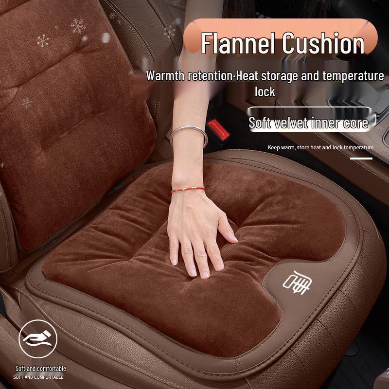 BYD Tang L EV/DMI/DMP Flannel Seat Cushion: Warm Front & Rear Covers for Autumn/Winter.