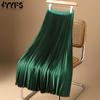 Women's Fashion Casual Solid Color Print Skirts
