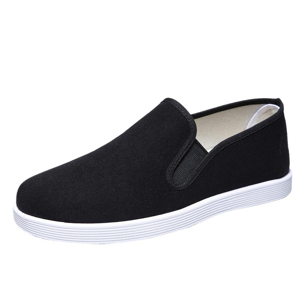 New Old Beijing Cloth Shoes Flat Shoes Outdoor Casual Shoes Ethnic Style Canvas Shoes Lasagna Men's Shoes 38 To 45