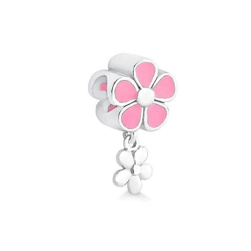 Nouveau Charm Tournesol Trèfle à Quatre Feuilles en Cuivre Ressorté Compatible Collier Bracelet Original Bijoux Femme Anniversaire Cadeau Bricolage