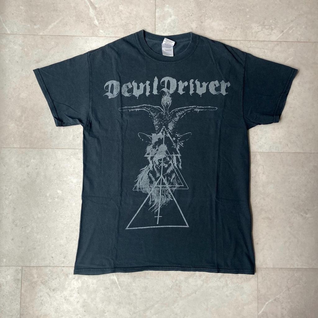 Vintage Devildriver Metalcore Death Trash Metal Rock Band Tour T-Shirt Size Medium