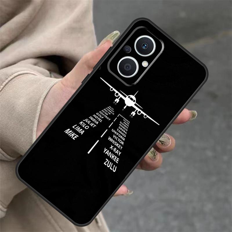 Airplane Pilot Case For OPPO Reno 8T 13F 14F 12F 11F 10 12 13 14 Pro 7 8 Lite OPPO Find X8 X6 X9 Pro Cover