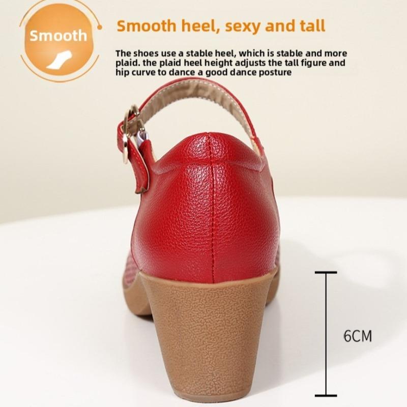 Sandale cu toc sport de vară pentru femei, pantofi de lucru, pantofi pentru femei, ușori, mărimea 42, toc înalt, talpă moale, sandale simple pentru femei