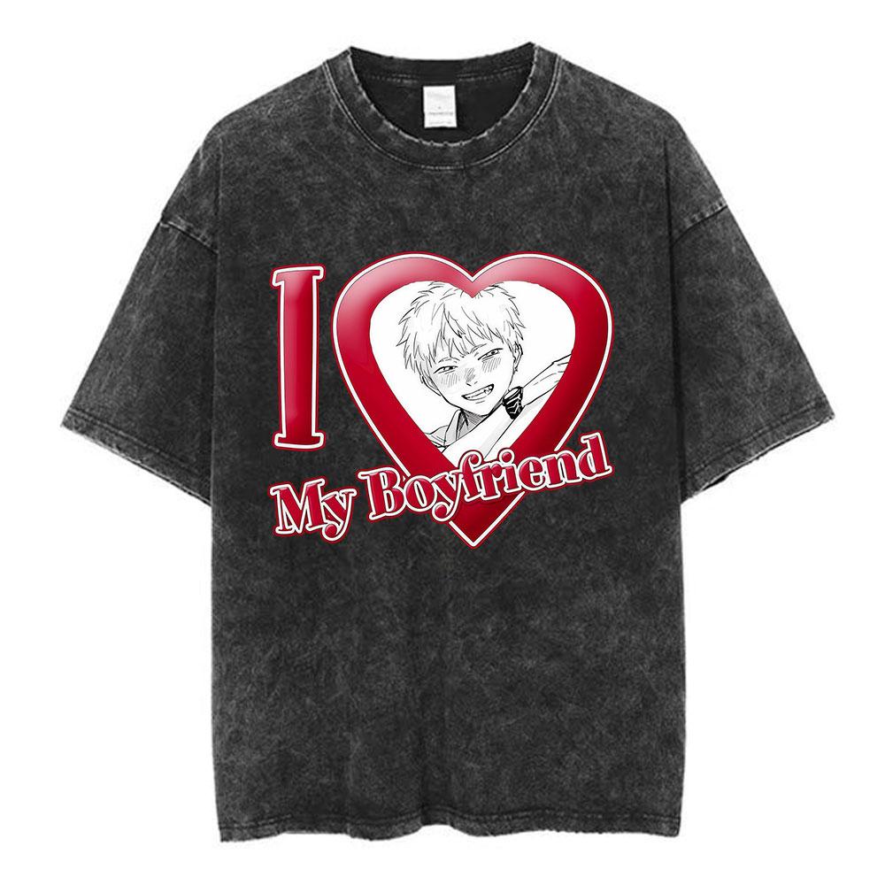 Vintage Washed The Summer Hikaru Died TShirt Hikaru Anime Graphic Men Women Fashion Harajuku Tshirts Cotton Casual T Shirts