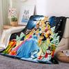 3D Printed Disney Princess Cartoon Blanket, Suitable for All Seasons, Wearable By Children and Adults, A Luxurious Gift Choice.