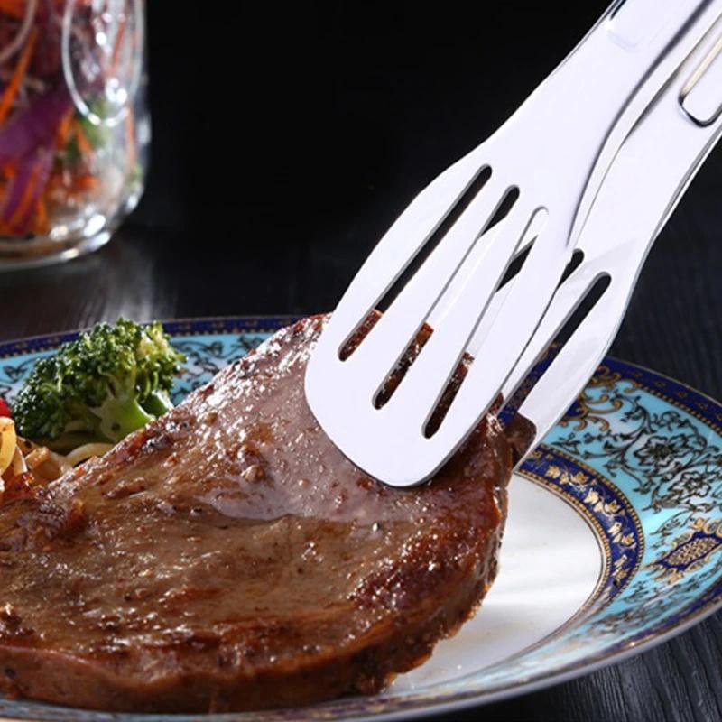 Mutfak Büfe Pişirme Paslanmaz Çelik Alet Anti Isı Ekmek Klip Pasta Kelepçesi Barbekü Maşası