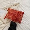 New Shiny Sequins Cosmetic Bag Multifunctional Large Capacity Storage Bag Leather Polyester Sequins Clutch Bag Makeup Storage