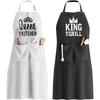 Letter Print Apron Kitchen Home Cooking Housework Cooking Smock Restaurant Oil Proof Work Apron