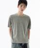 FILLUMINATE Semi-Crop Tone-On-Tone Striped T-Shirt - 3 Colors