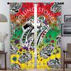 Window Curtain for Room 2 Panel The Rolling Stones Halloween Decoration Modern Living Room Curtains Partition Tulle for Bedroom