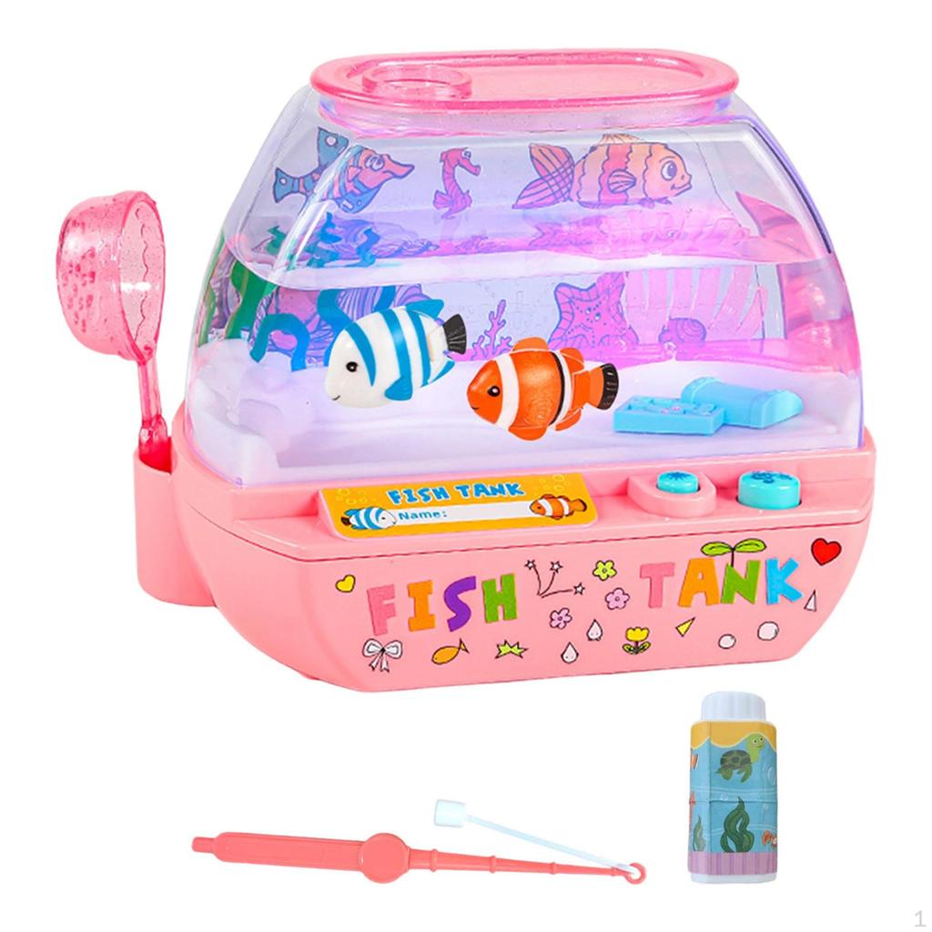 Toy Aquarium for Children, A Tabletop Or Desk. An Ideal Gift Kids. Fantastic To
