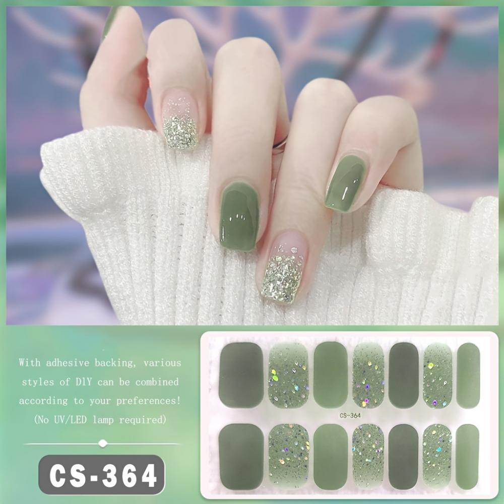 Dashing Diva Nail Strips Women's Fashion Nail Stickers Self-Adhesive Full Stickers Nail Covered Nail  Waterproof Free Seal Gel Nail Polish Film