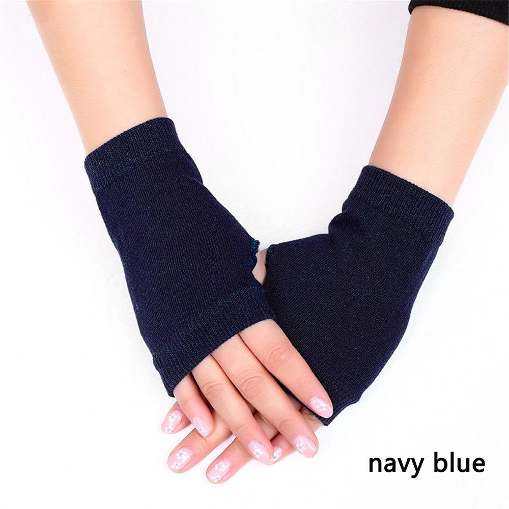 Fashion Fingerless Wool Knitted Wool Glove Exposed Finger Half Mitten Wrist Gloves