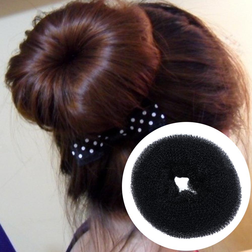 Head Easy Big Ring Girls Hair Accessories Women Hair Ring Korean Style Ponytail Holder Hairstyle Tools Bird's Nest Bun Maker