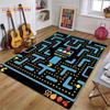 3D Arcade Fan Rug 90s Classic Arcade Video Game Rectangle Pac-Man Rug for Livingroom Bedroom Children Carpets Nonslip Floor Mat