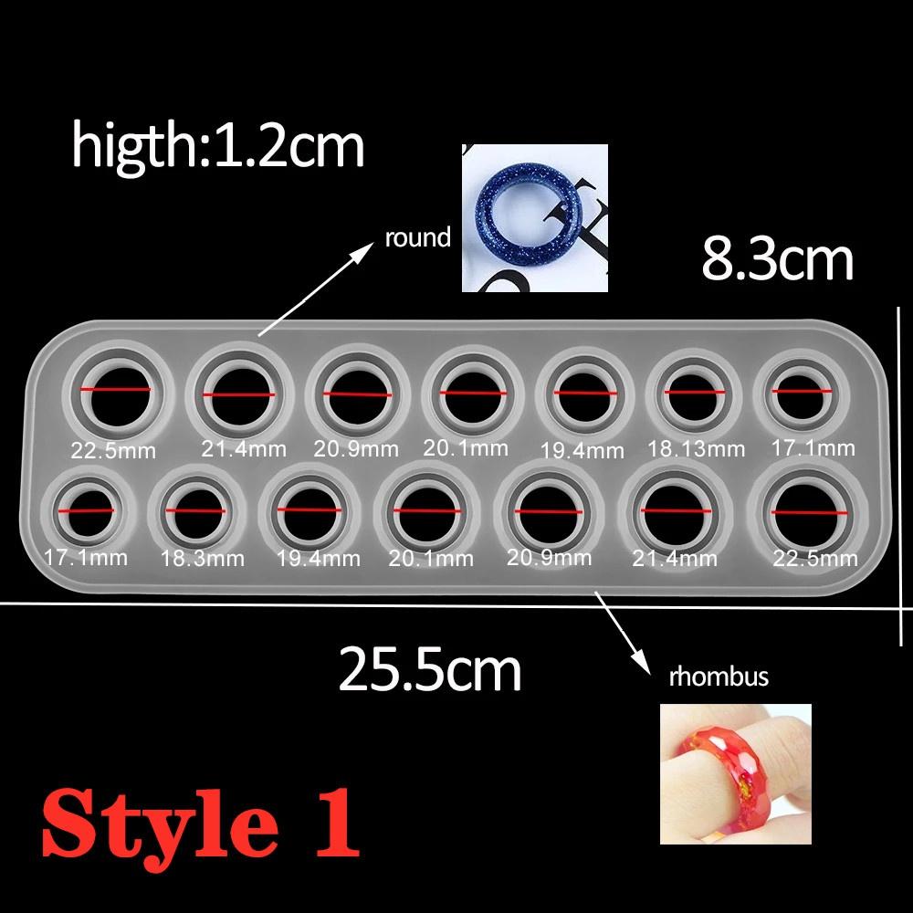 Rings Resin Epoxy Molds Mixed Size Silicone Casting Molds Tool For DIY Jewelry Making Findings Supplies Accessories