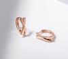 Cross Line One-Touch 14K Earrings LOTL3092T_14K