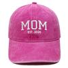 Hot Sale DAD MOM Embroidered Baseball Cap Washed Retro Male and Female Couples Casual Versatile Hat